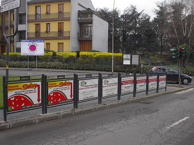 Transenne para pedonali pubblicitarie Abbiati & Company realizzazione 2