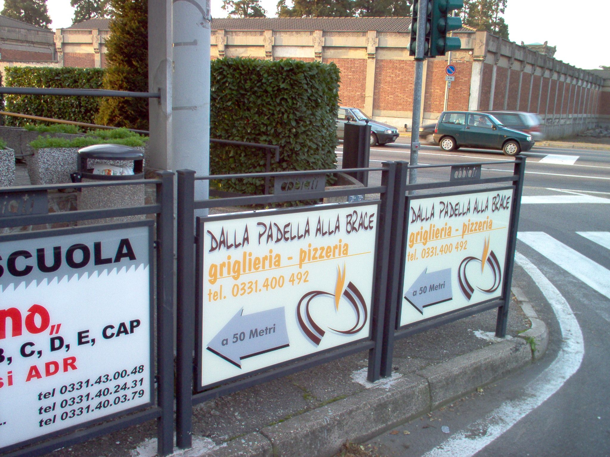 Transenne para pedonali pubblicitarie Abbiati & Company realizzazione 3